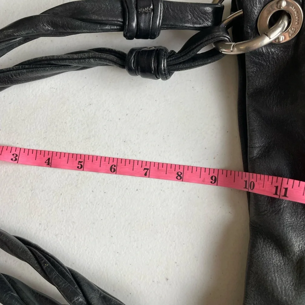 VTG B.Makowsky Black Leather Purse Handbag - Picture 12 of 12